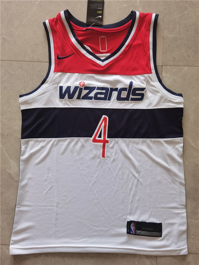 Men Washington Wizards #4 Westbrook White Game 2021 Nike NBA Jersey1-0